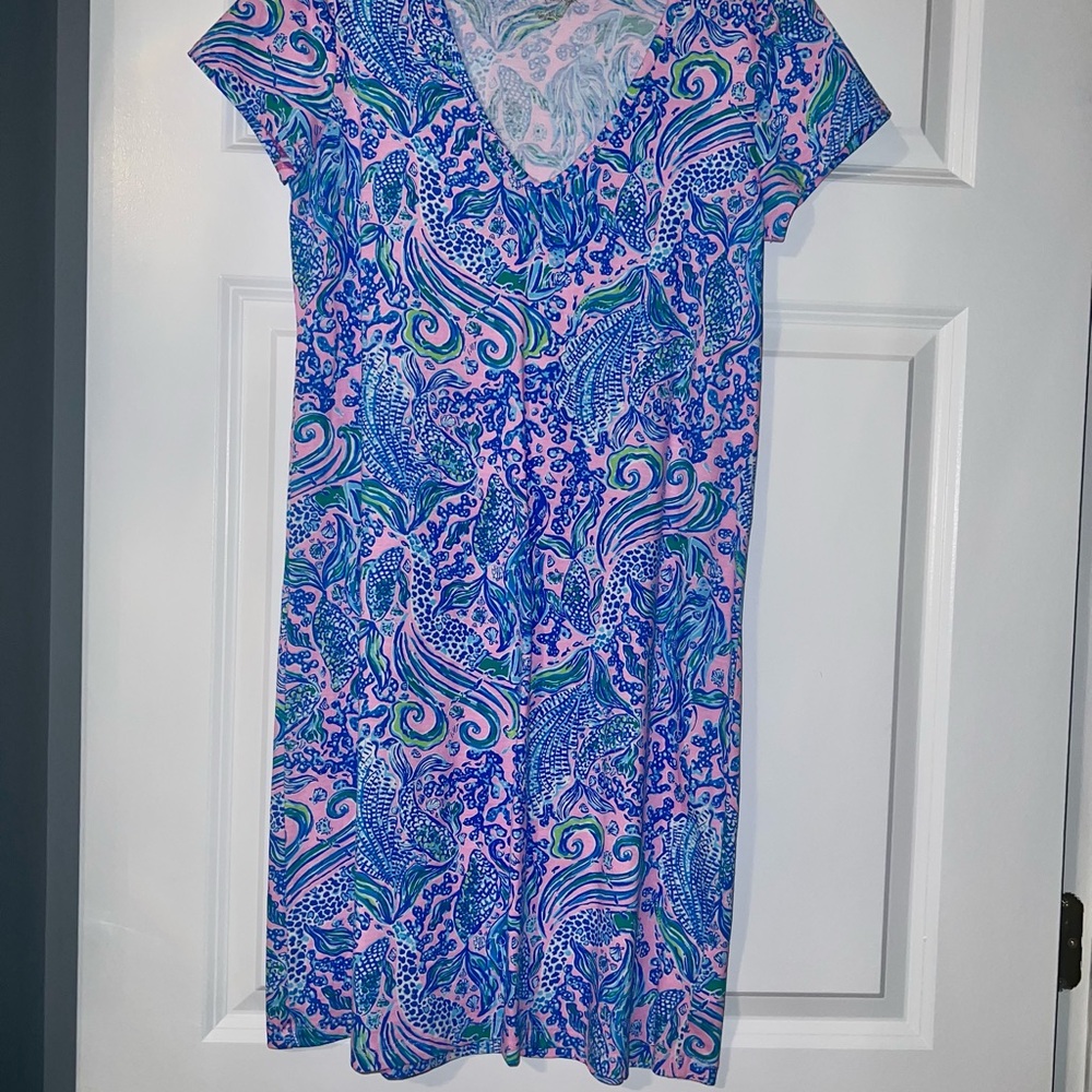 Lilly Pulitzer Etta dress "we mermaid it" size extra small